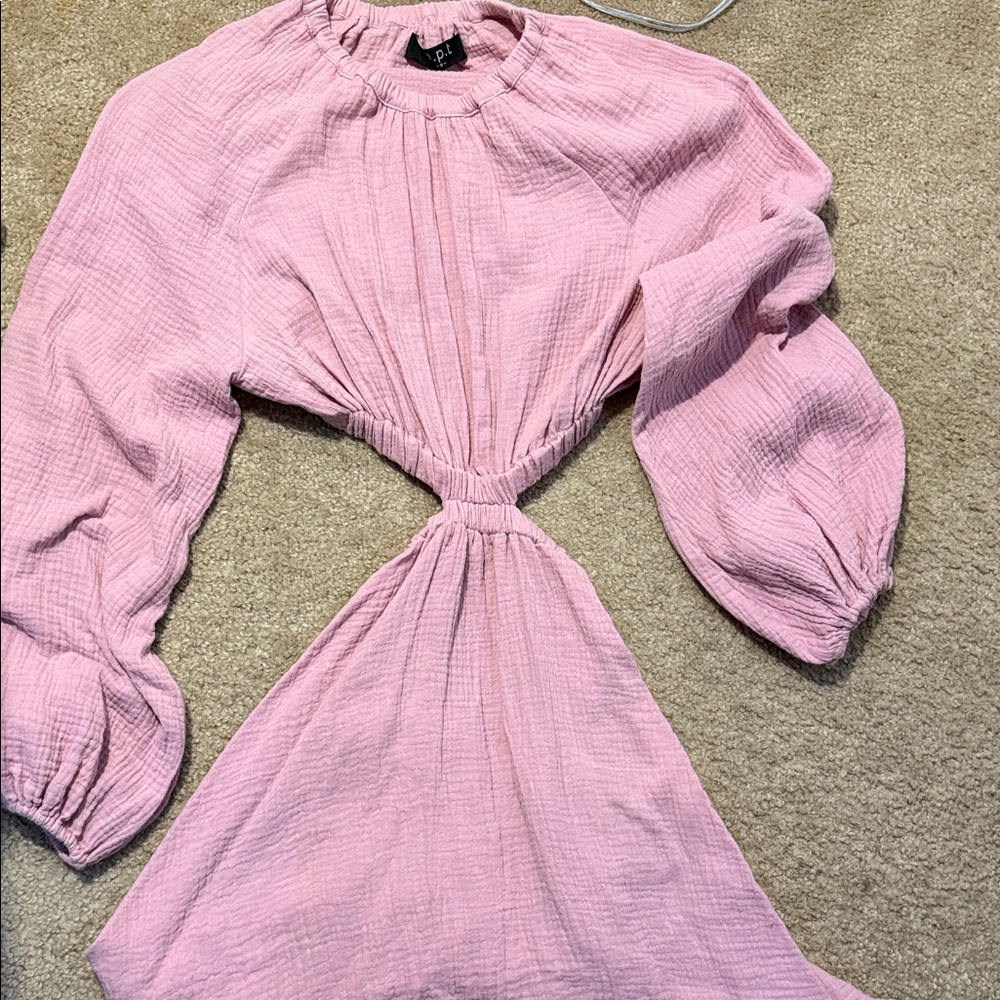 O.P.T Pink Backless Mini Dress
